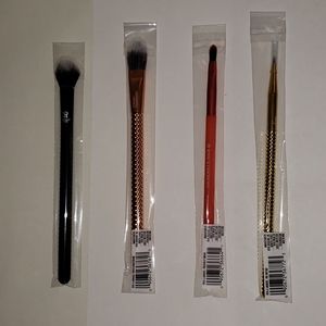 New 4 MODA Makeup brushes: lip, liner, highlight, and pointed foundation